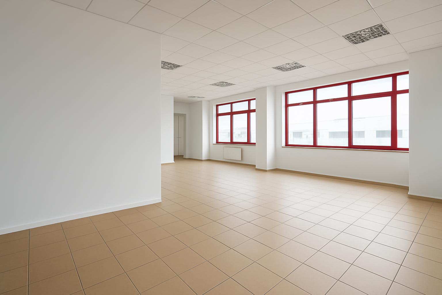 Dwa wejścia, Lokal usługowy, Duża przestrzeń