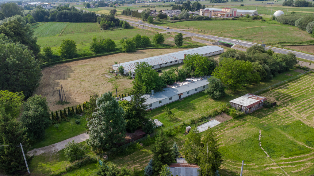 Hala + Biuro, Duża działka, Teren ogrodzony
