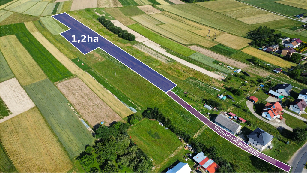 1,2 HA | Możliwość zabudowy zagrodowej|