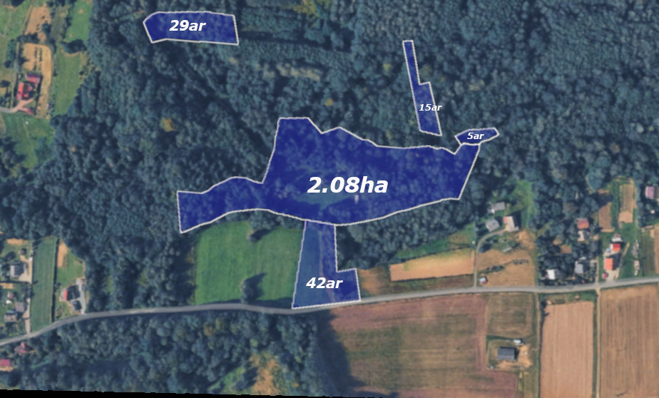 2,99Ha, WZ na 3 domy, Domek Holenderski - 149.000zł!